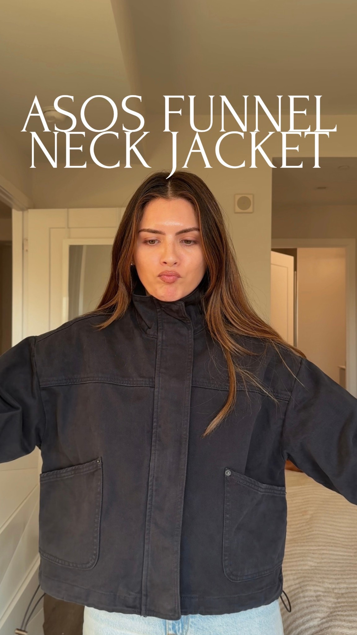 funnel neck barn jacket 🫶🏻