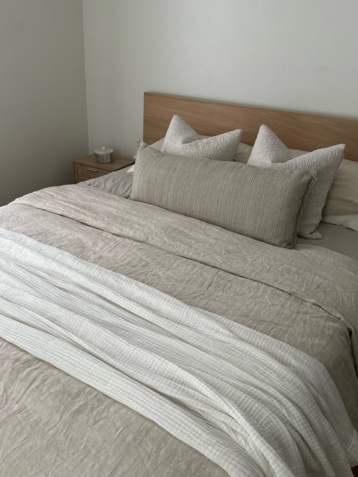 neutral bedding favorites! 

linen bedding, natural bedroom, neutral home decor, non toxic bedding, Amazon bedroom finds, non toxic sheets, organic bedding, linen sheets, non toxic pillow,  avocado green pillow