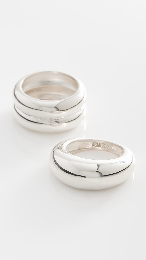 Domed Ridge Ring Set | Shopbop