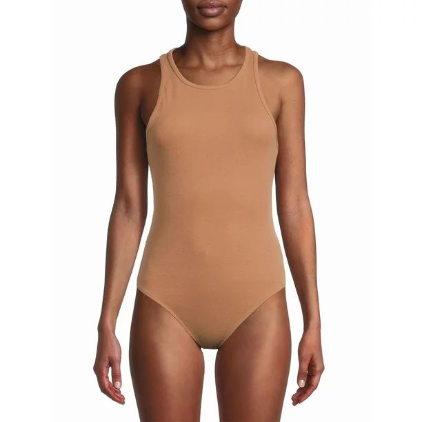 Time and Tru Women's Halter Rib Bodysuit - Walmart.com | Walmart (US)