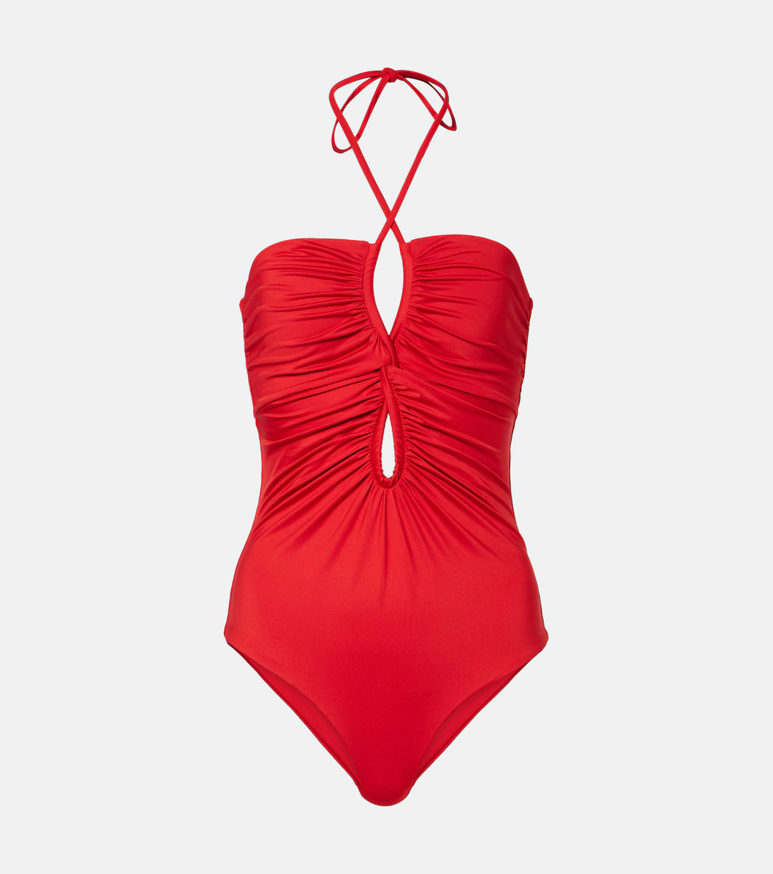 Coral Reef gathered swimsuit | Mytheresa (INTL)