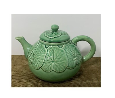 RARE HARD TO FIND VINTAGE BORDALLO PINHEIRO CERAMIC TEAPOT MADE IN PORTUGAL  | eBay | eBay US