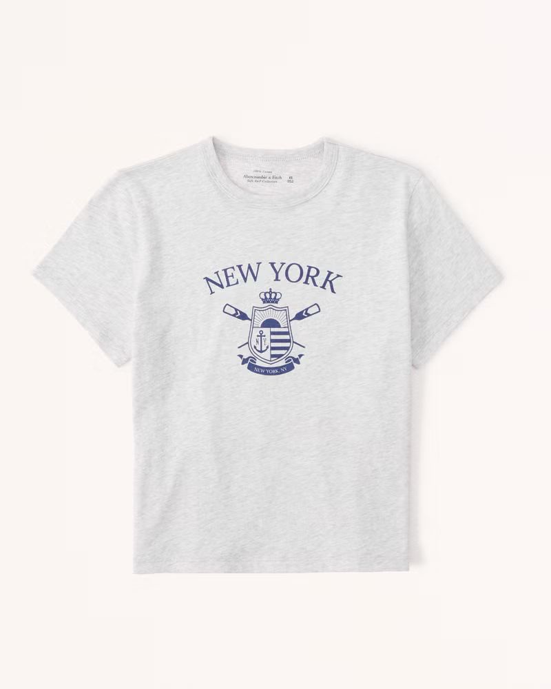 Short-Sleeve Graphic Skimming Tee | Abercrombie & Fitch (US)