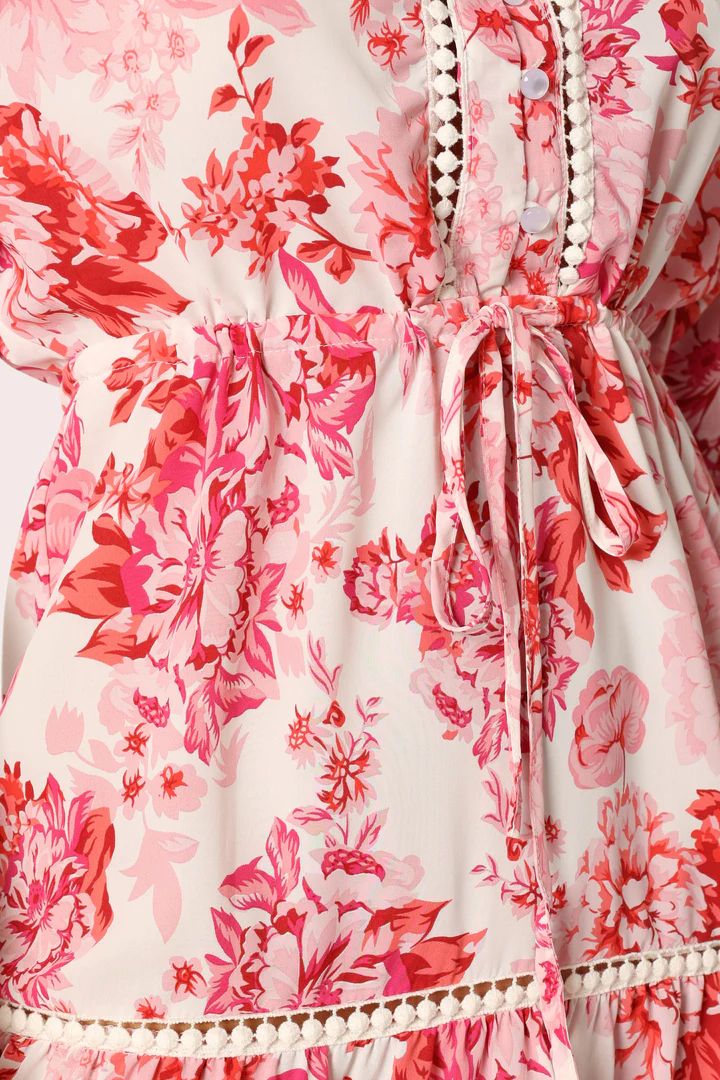 Sienna Long Sleeve Mini Dress - Pink | Petal & Pup (US)