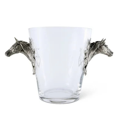 Equestrian Glass Ice Bucket | Wayfair North America