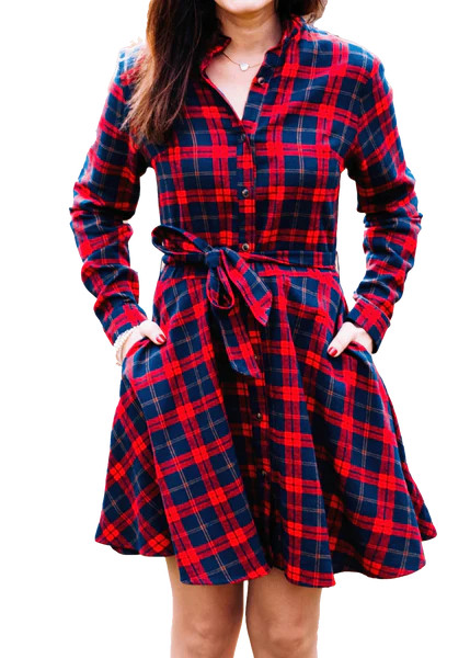 Alpine Lodge Flannel Dress | Kiel James Patrick