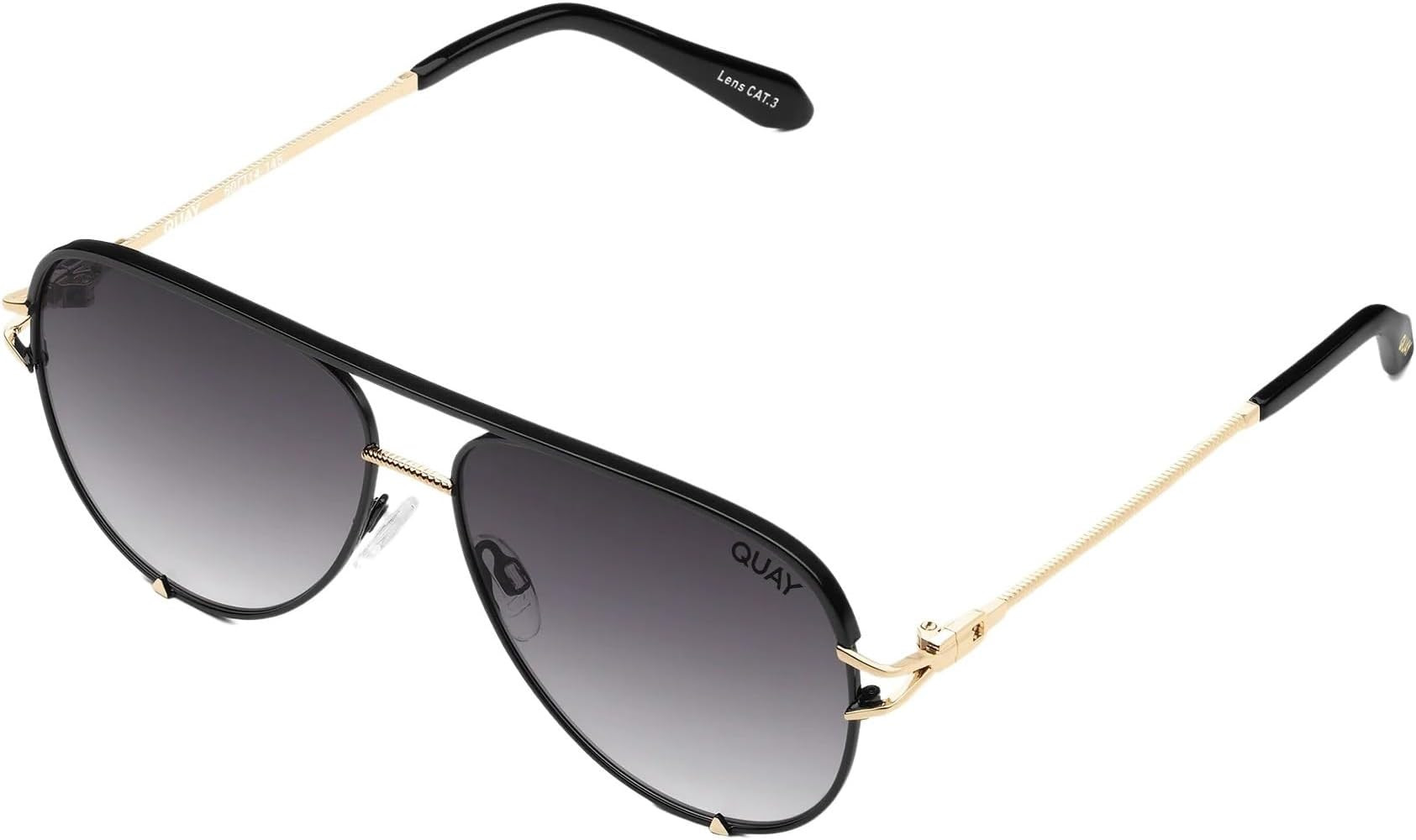 Quay Women's High Key Twist Aviator Sunglasses | Amazon (US)