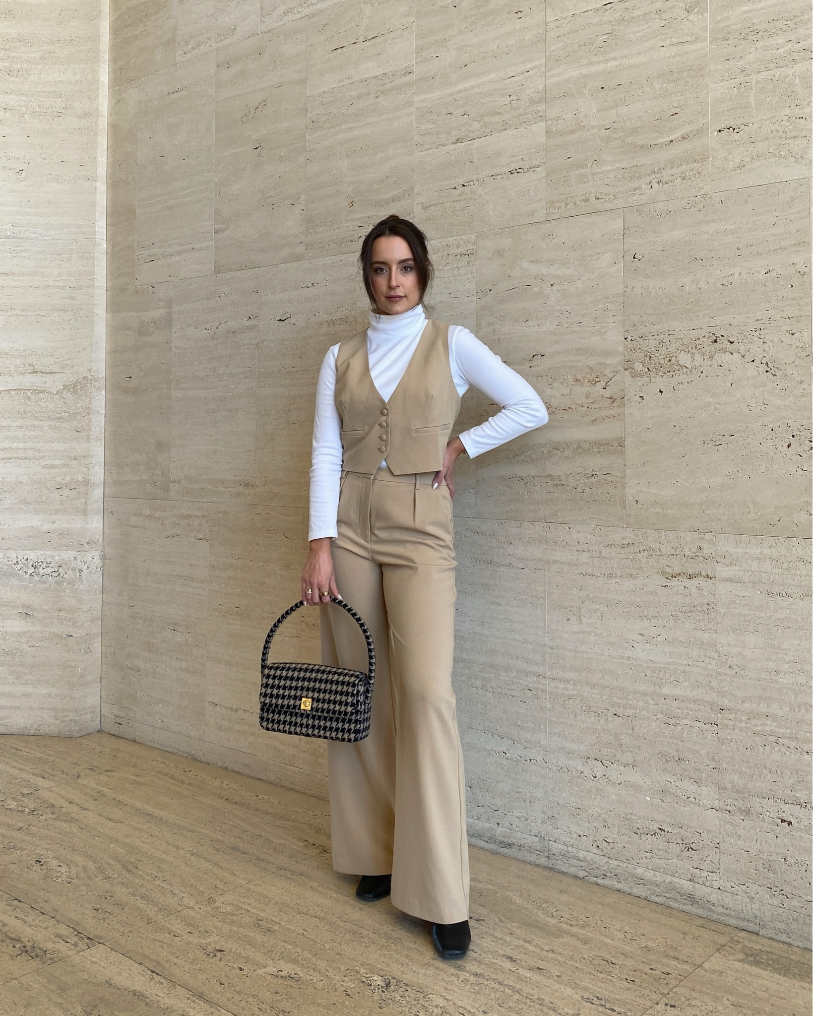 Originally tried to wear this set w/o a turtleneck but we just aren’t there yet ❄️🤍
.
.
.
.
.
Vest style, spring style, turtle neck, how to style a vest this spring, business casual, coord business outfit, how to style, street style, outfit inspo, business casual, outfit ideas, minimal street style, everyday style,  #parisianstyle #businesscasual #ootd  #girlyaesthetic #andsave #unreaping #aninebing #tumblrvibes #outfitdujour #streetstyle #pinterestaesthetic  #mystylediary #dailystyleinspo #classystreetweargirls #dazzlehaven #outfitcommunity #followforfashion #anotheroutfitpost #trenchcoat #trenchstyle #stylinginspiration #streetstylefashion #neutralstyle 

#LTKstyletip #LTKSeasonal #LTKworkwear
