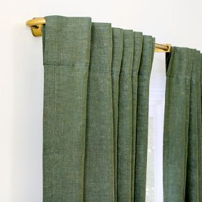 European Flax Linen Blackout Curtain | West Elm (US)