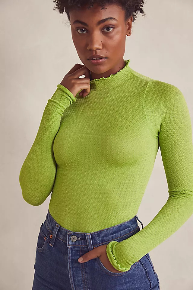 Make It A Mock Neck Seamless Bodysuit | Free People (Global - UK&FR Excluded)