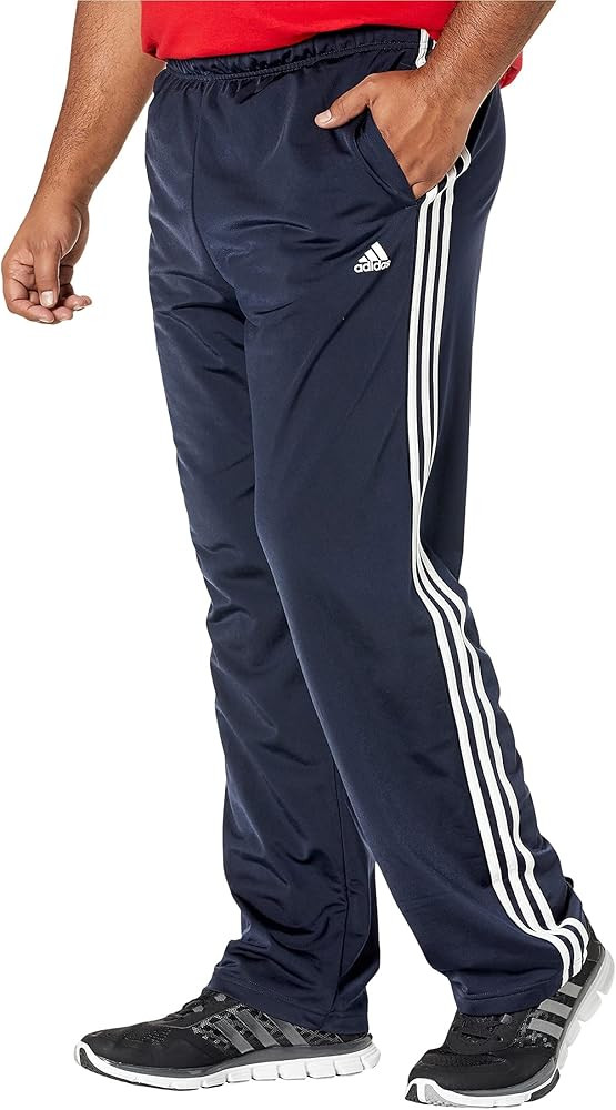 adidas Men's Essentials Warm-Up Open Hem 3-Stripes Tracksuit Pants | Amazon (US)