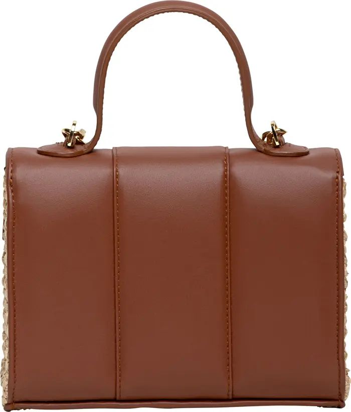 LISELLE KISS Meli Raffia & Leather Top Handle Bag | Nordstrom | Nordstrom