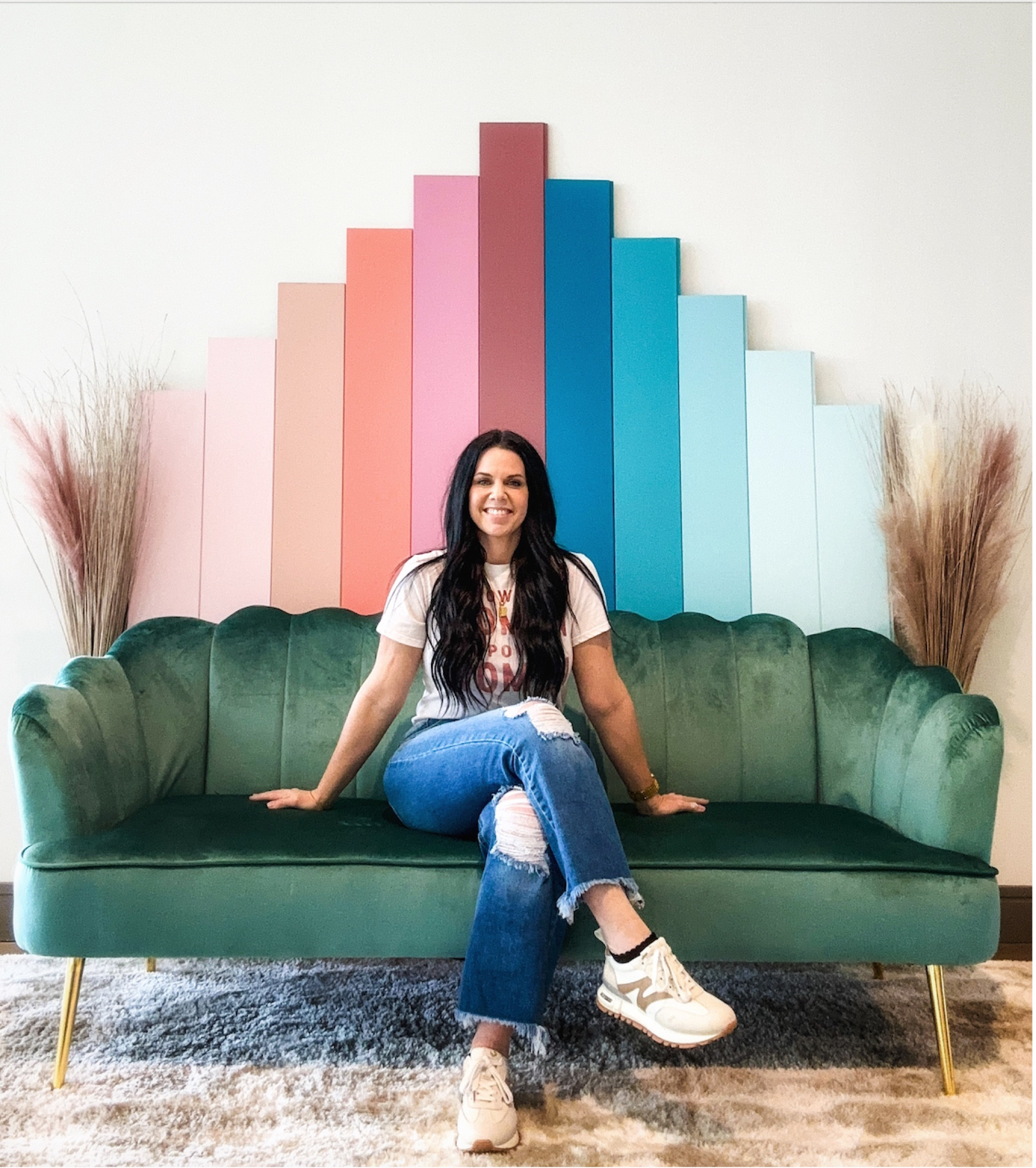 Cutest sofa we used for a photo backdrop from Walmart! Comes in multiple colors  

#LTKHome #LTKStyleTip