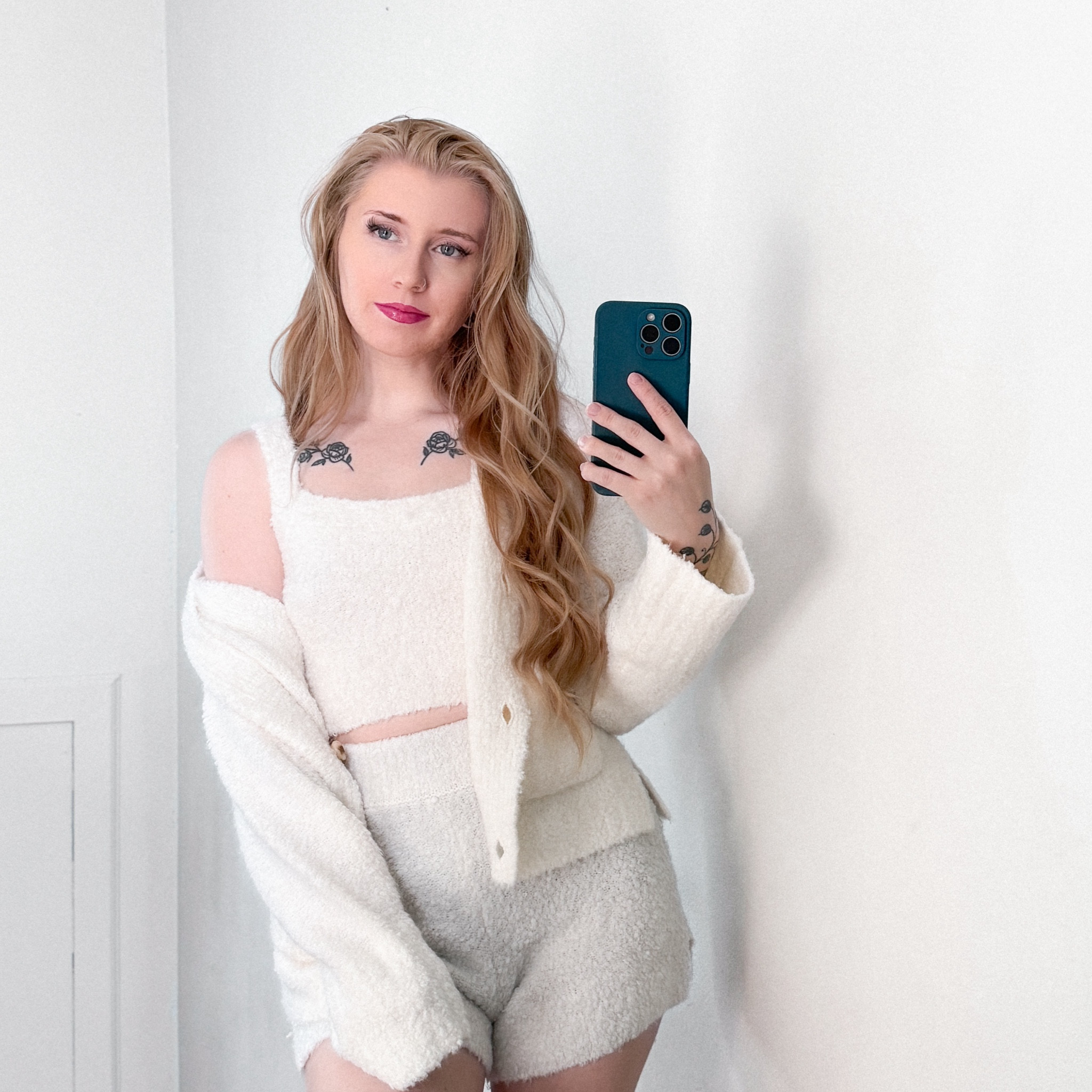 my absolute fav cozy boucle lounge set is on clearance rn, run don’t walk!! 🎧☁️☕️ #abercrombie #af #loungewear #boucle #cozyfit 

#LTKGiftGuide #LTKSaleAlert #LTKFindsUnder100