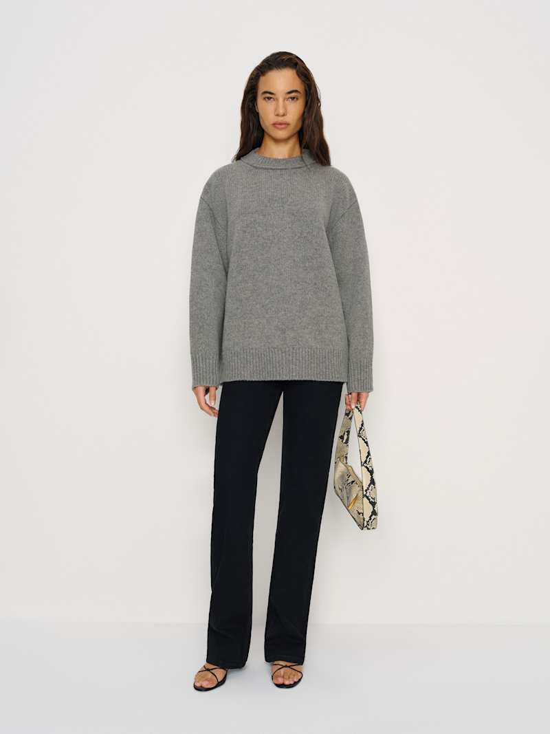 Jo Regenerative Wool Oversized Crew | Reformation (Global)