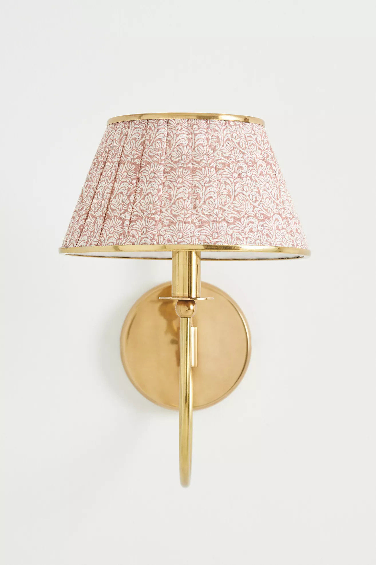 Lee Brass Fabric Shade Sconce Wall Light | Anthropologie (US)