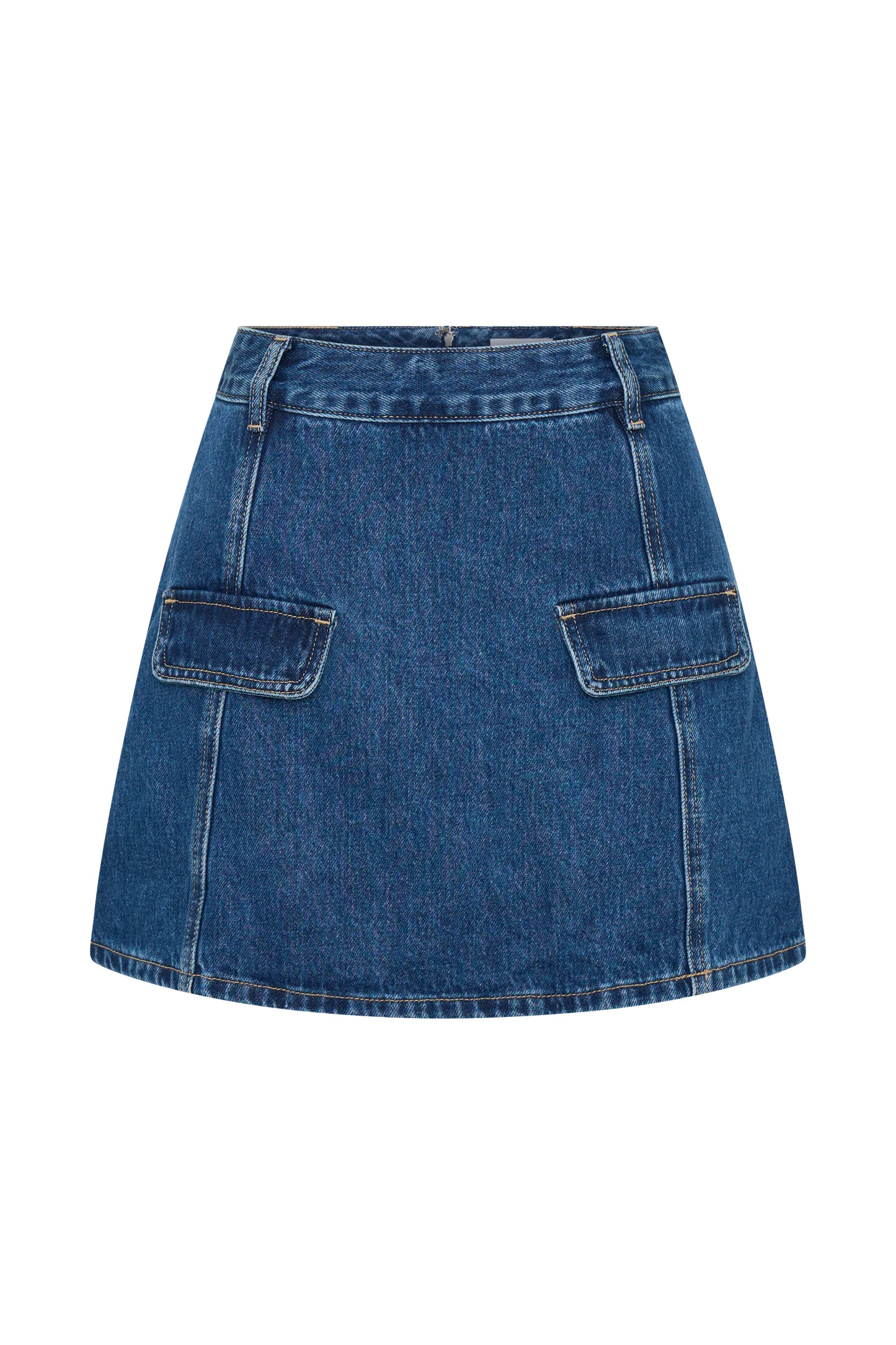 Rosalyn Mini Denim Skort - Dark Blue | MESHKI US