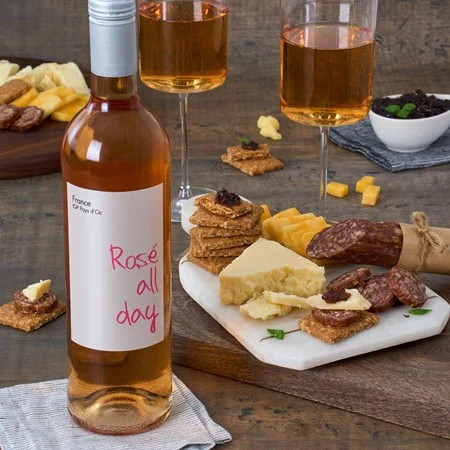 Rose All Day Wine And Charcuterie | GourmetGiftBaskets.com