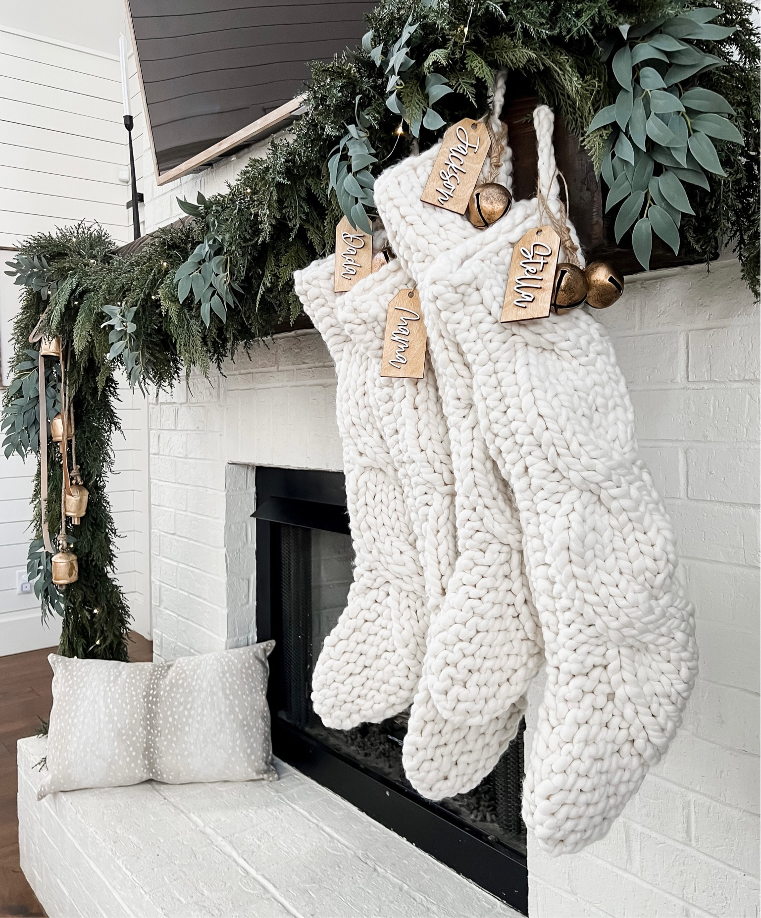 Ivory Christmas Stocking