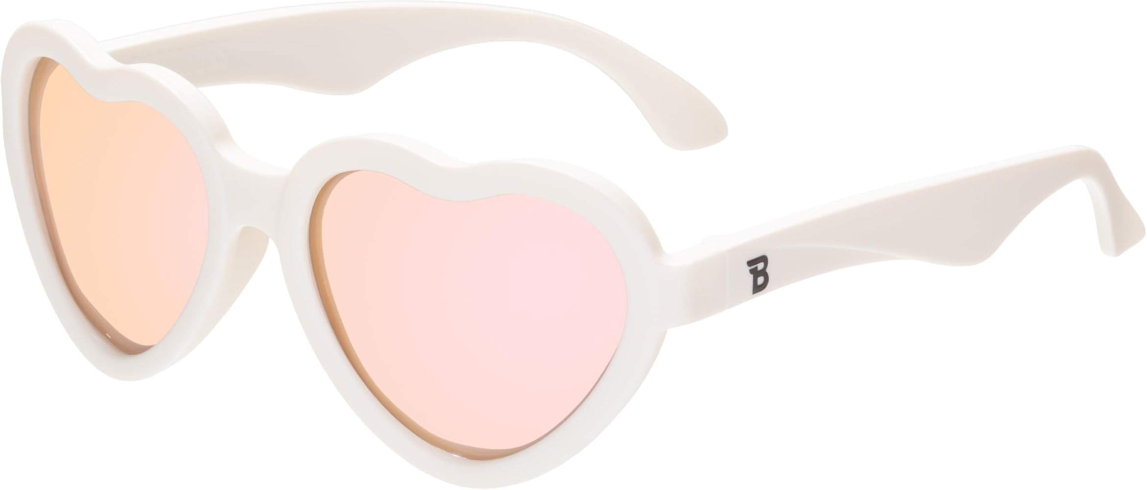 Babiators Polarized Hearts: Sweet Cream | Rose Gold Mirrored Lenses | Ages 3-5 | Amazon (US)