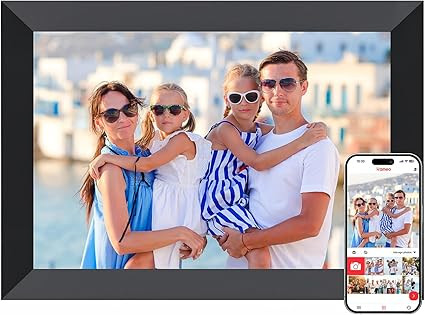 Frameo Digital Picture Frame, 10.1 Inch Smart WiFi Digital Photo Frame Electronic with 1280x800 H... | Amazon (US)