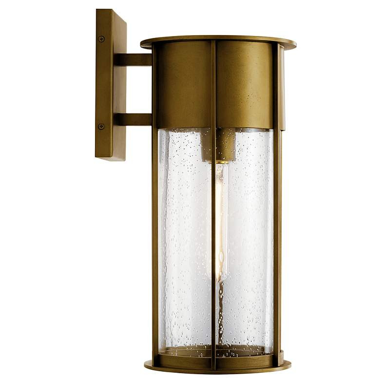 Kichler Camillo 18" High Natural Brass Outdoor Wall Light - #100N0 | Lamps Plus | Lamps Plus