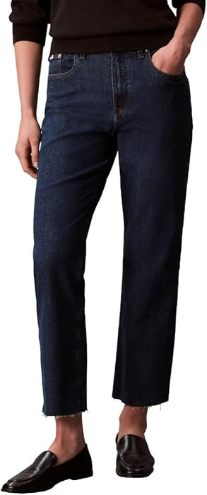 Calvin Klein Women's High Rise Straight Fit Jeans | Amazon (US)