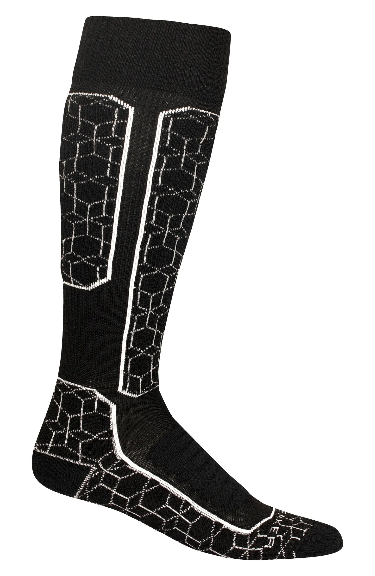 Alpine Geo Medium Over the Calf Wool Blend Ski Socks | Nordstrom