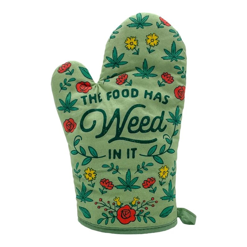 Food Has Weed in It Oven Mitt Housewarming Gift Pot Holder - Etsy | Etsy (US)