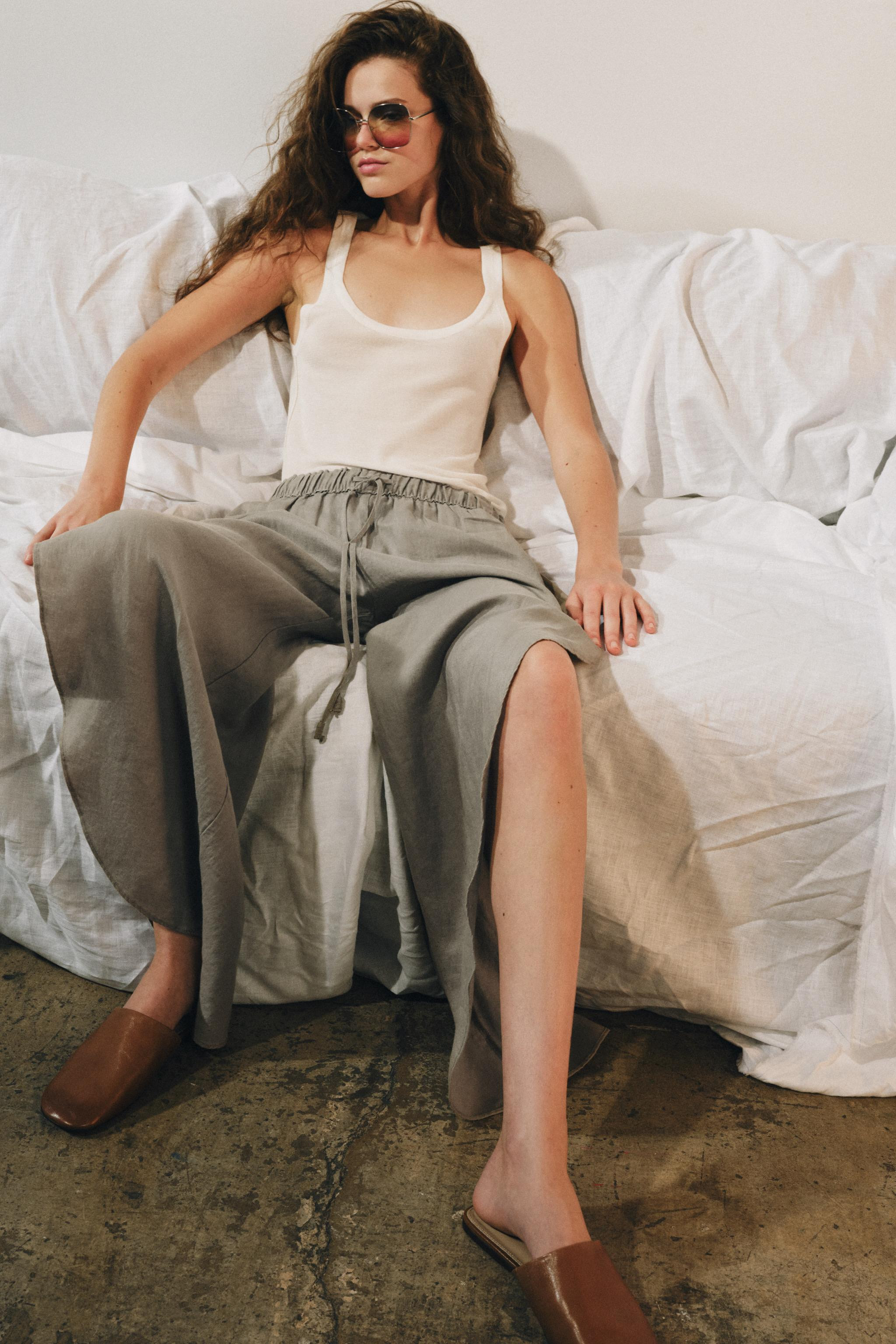 SLEEVELESS FINE KNIT TOP | Zara US