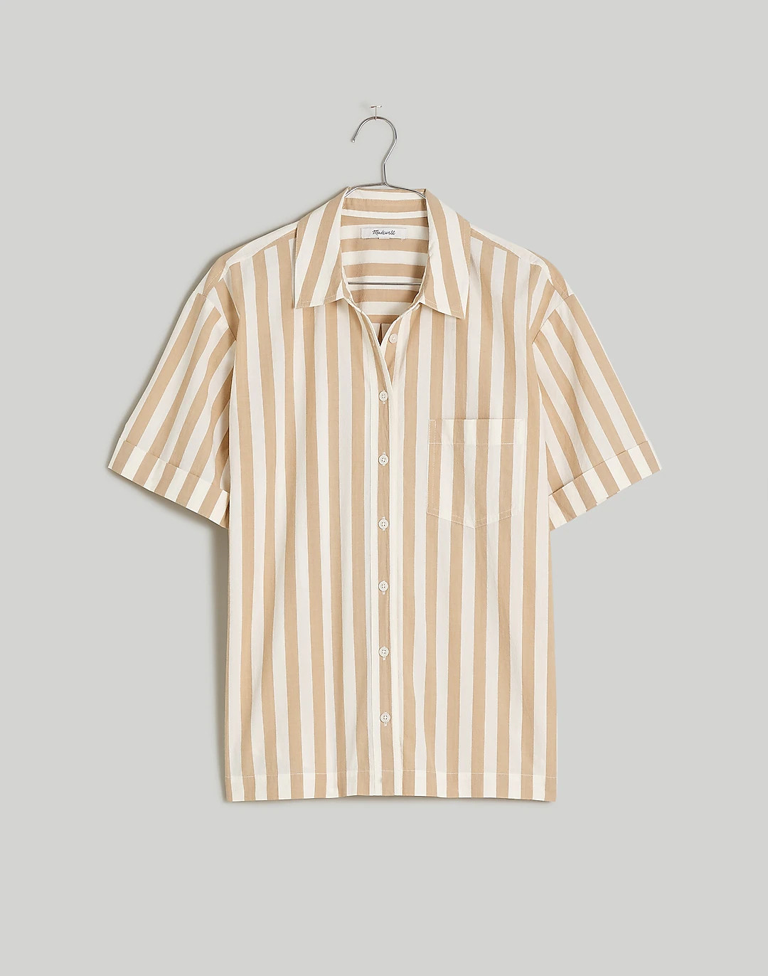 Signature Poplin Short-Sleeve Button-Down Shirt | Madewell