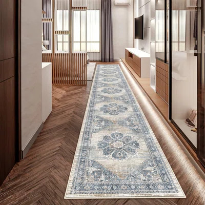 Runners For Hallways Soft Kitchen Rug Non Slip Rug Runner With Rubber Backing For Bathroom Washable Non Shedding Farmhouse Runner Rug | Wayfair North America