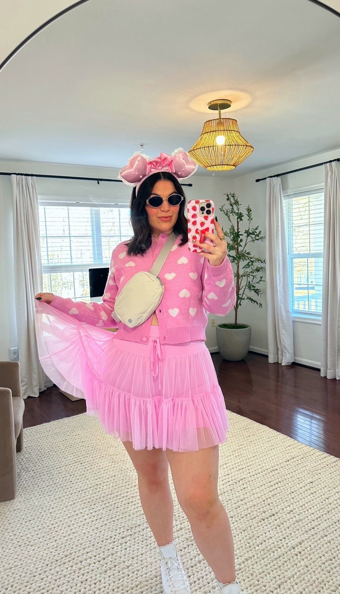 Midsize disney Valentine’s Day outfit! I had a request to share a valentines day look for the Disney parks + I could not love this one more! 💘 do you have any upcoming trips to Disney? I think I may actually have one later this month to visit my parents 🥰 and I know this is coming with me! 

Bralette - size xl *use code KELLYTK20 to save at @truekind
Skort - size xl 
Cardigan - size xl 



#LTKMidsize #LTKSeasonal #LTKValentine