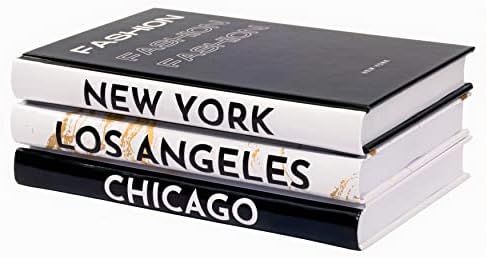 Amazon.com: Luxellar Decorative Books for Home Decor Accents 3 Piece, Modern Hardcover Books for ... | Amazon (US)