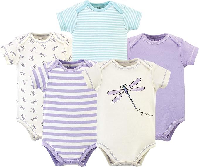 Touched by Nature Unisex Baby Organic Cotton Bodysuits | Amazon (US)
