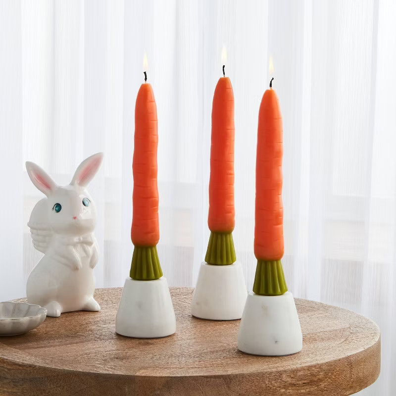 6pk Carrot Taper Candle Set - Threshold™ | Target