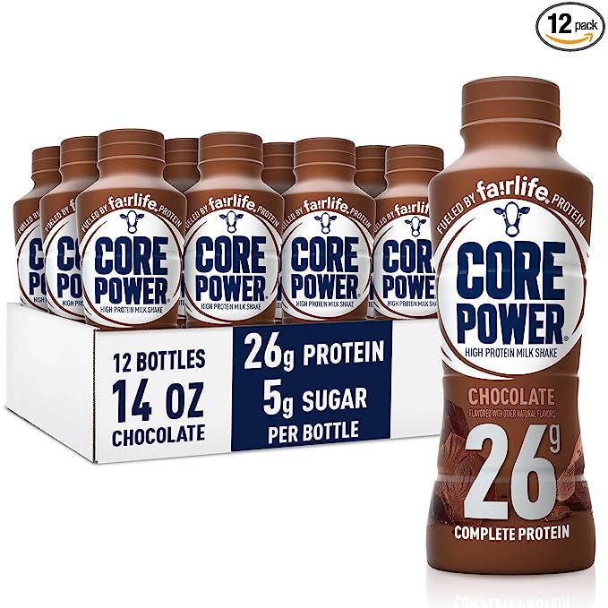 Amazon.com : Fairlife Core Power 26g Protein Milk Shakes, Ready To Drink for Workout Recovery, Ch... | Amazon (US)