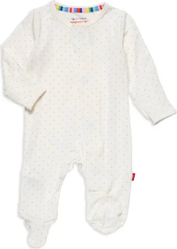 Magnetic Me Dot Print Footie | Nordstrom | Nordstrom