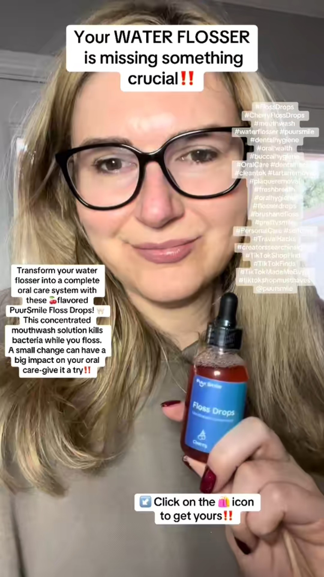 Puur Smile FlossDrop Mouthwash for Water Flosser Oral Daily

💧 WAIT... Did This Just Make Water Flossers 10X Better?

Your water flosser is missing something crucial‼️

Transform your water flosser into a complete oral care system with these 🍒flavored PuurSmile Floss Drops! 🦷
This concentrated mouthwash solution kills bacteria while you floss. 
A small change can have a big impact on your oral care-give it a try‼️

Click on the orange 🛍️ icon to get yours‼️

#FlossDrops #CherryFlossDrops #mouthwash #waterflosser #puursmile #dentalhygiene #oralhealth #buccalhygiene #OralCare #dentalhacks #cleantok #tartarremoval #plaqueremoval #freshbreath #oralhygiene #flosserdrops #brushandfloss #prettysmile #PersonalCare #selfcare #TravelHacks 

#LTKFamily #LTKFindsUnder50 #LTKBeauty