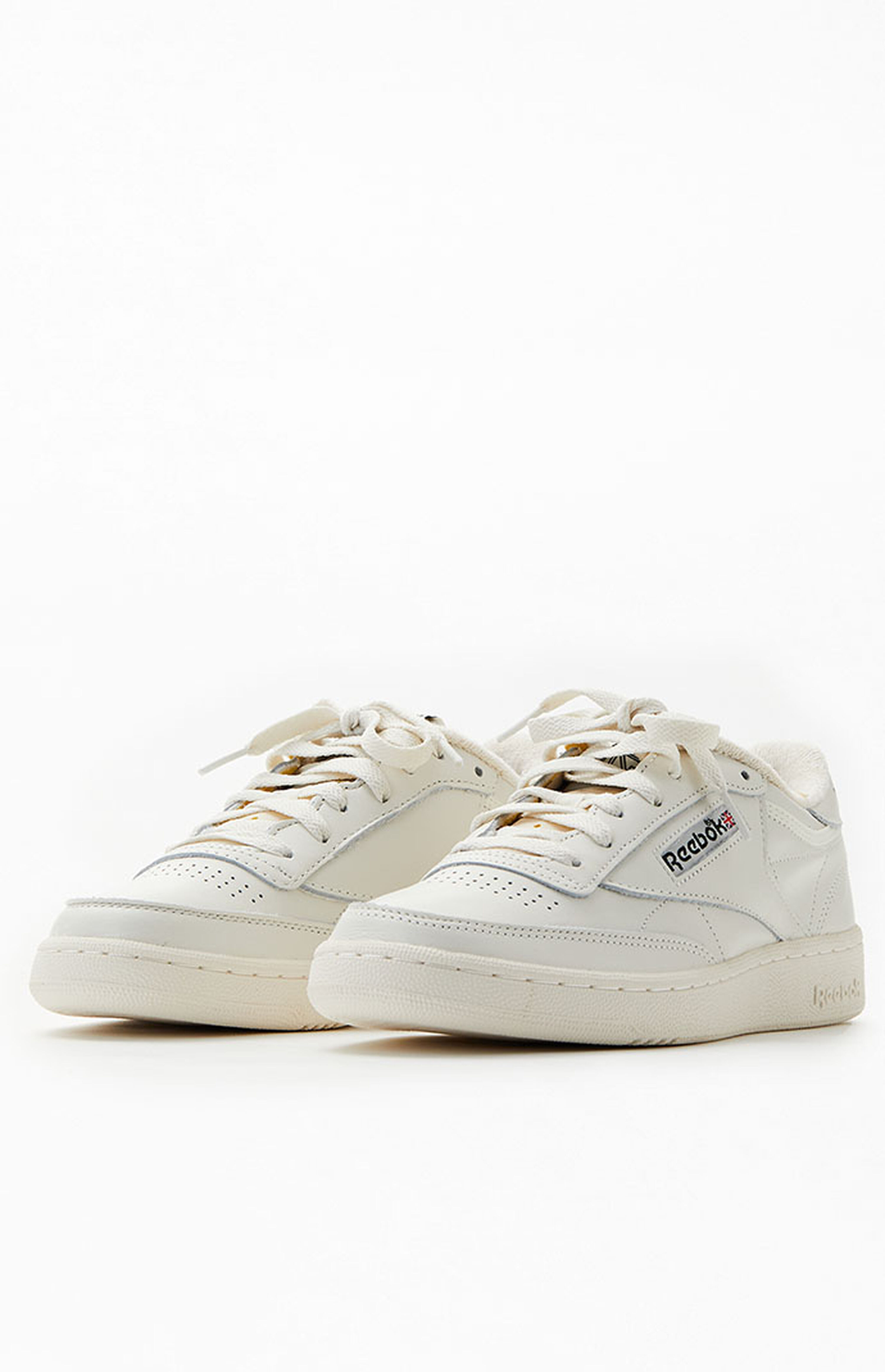 Reebok White & Black Club C 85 Vintage Shoes | PacSun