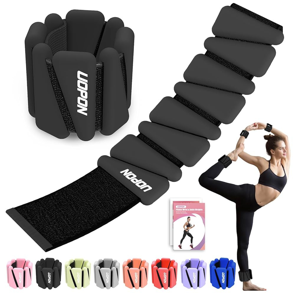 Wrist Ankle Weights for Women Set of 2, Adjustable Silicone Weighted Bangles, Wearable Ultra-dura... | Amazon (US)