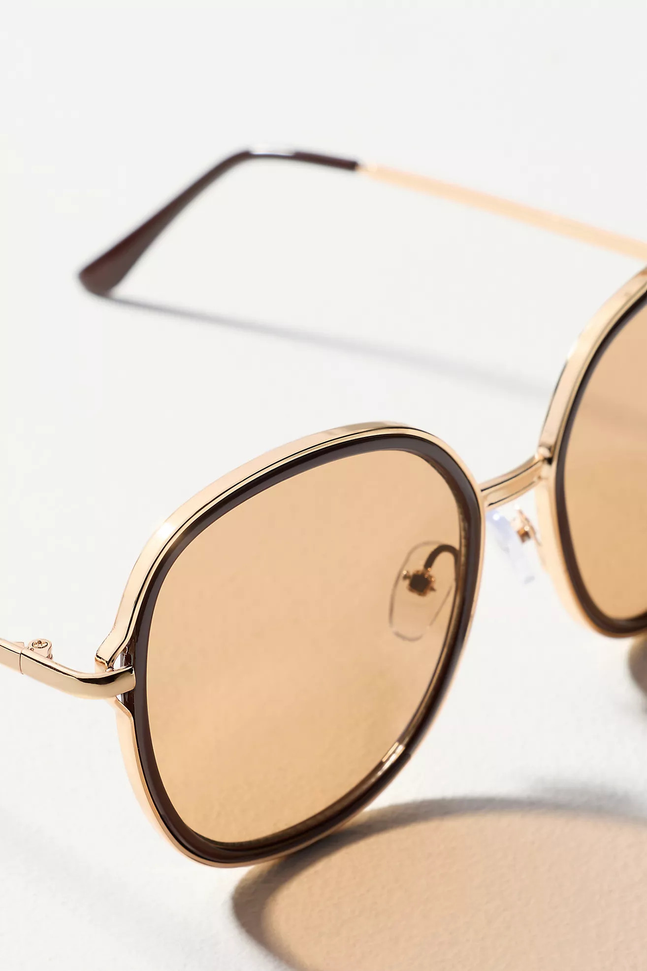 Rimmed Circle Sunglasses | Anthropologie (US)