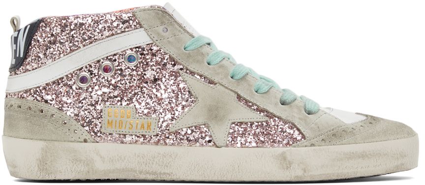 Glitter Mid Star Sneakers | SSENSE