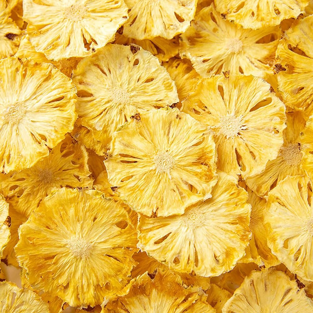 Mkostlich Dried Pineapple Slices, No Sugar Added No Sulphur, Dehydrated Pineapple Slices for Cock... | Amazon (US)
