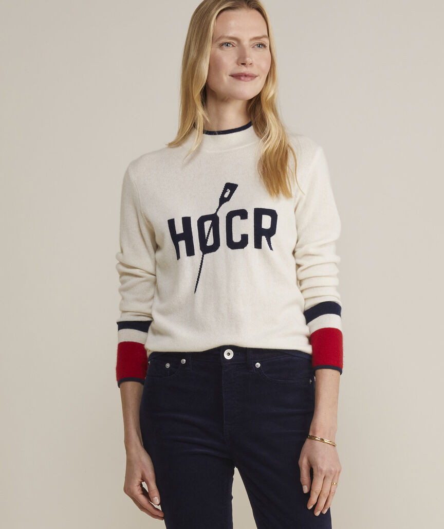 Women's Limited-Edition Head Of The Charles® Intarsia Tipped Cashmere Sweater | vineyard vines