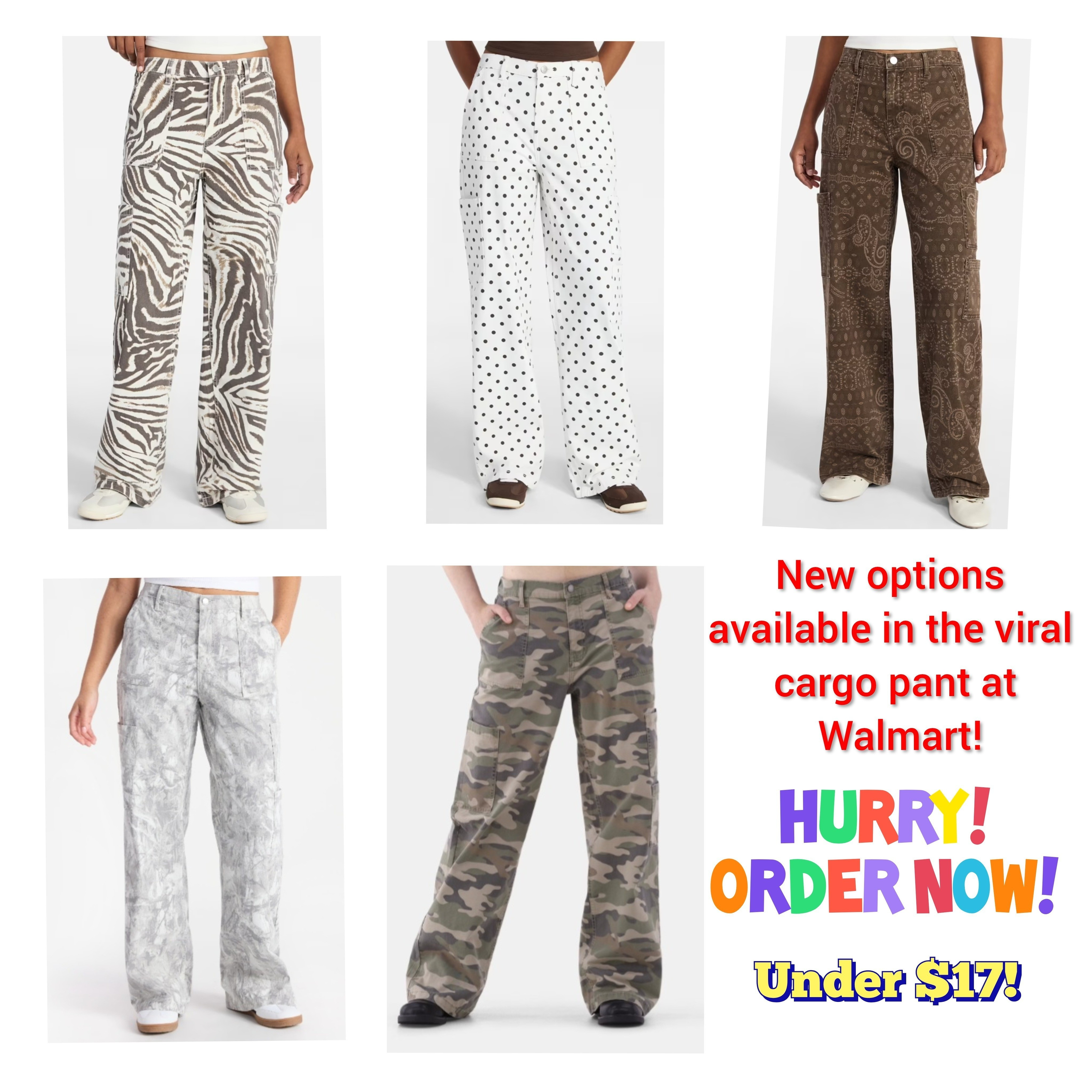 The viral walmart cargo pant has new prints!! Grab yours before its sold out again🚨Less than $15

#LTKSaleAlert #LTKmomlife #LTKOver40