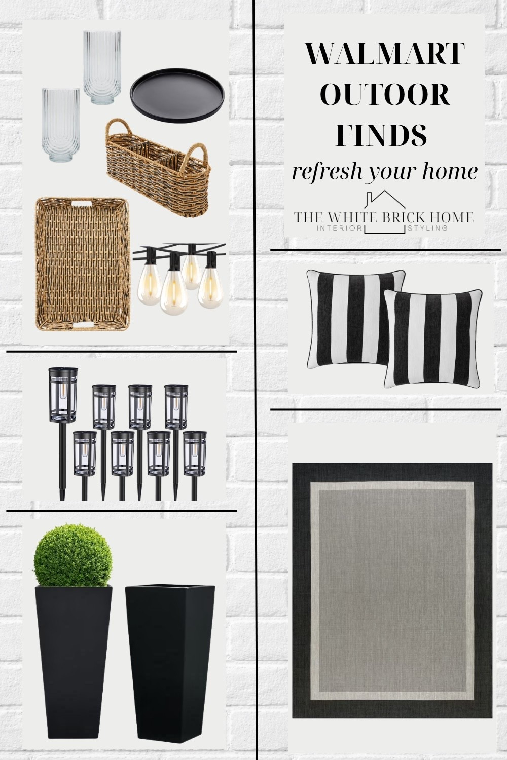 Beautiful, chic finds from Walmart for an outdoor refresh this season!
🖤🖤
Outdoor finds, outdoor decor, outdoor entertaining, outdoor rug, rug, outdoor pillow, outdoor finds, planter, outdoor decor ideas, throw pillow, outdoor pillow, faux plants, front door porch decor, outdoor entertaining decor, affordable outdoor finds, affordable decor, affordable finds outdoor, patio lights, patio decor, patio living, Walmart, Walmart decor, Walmart finds 


#LTKSaleAlert #LTKHome #LTKSeasonal