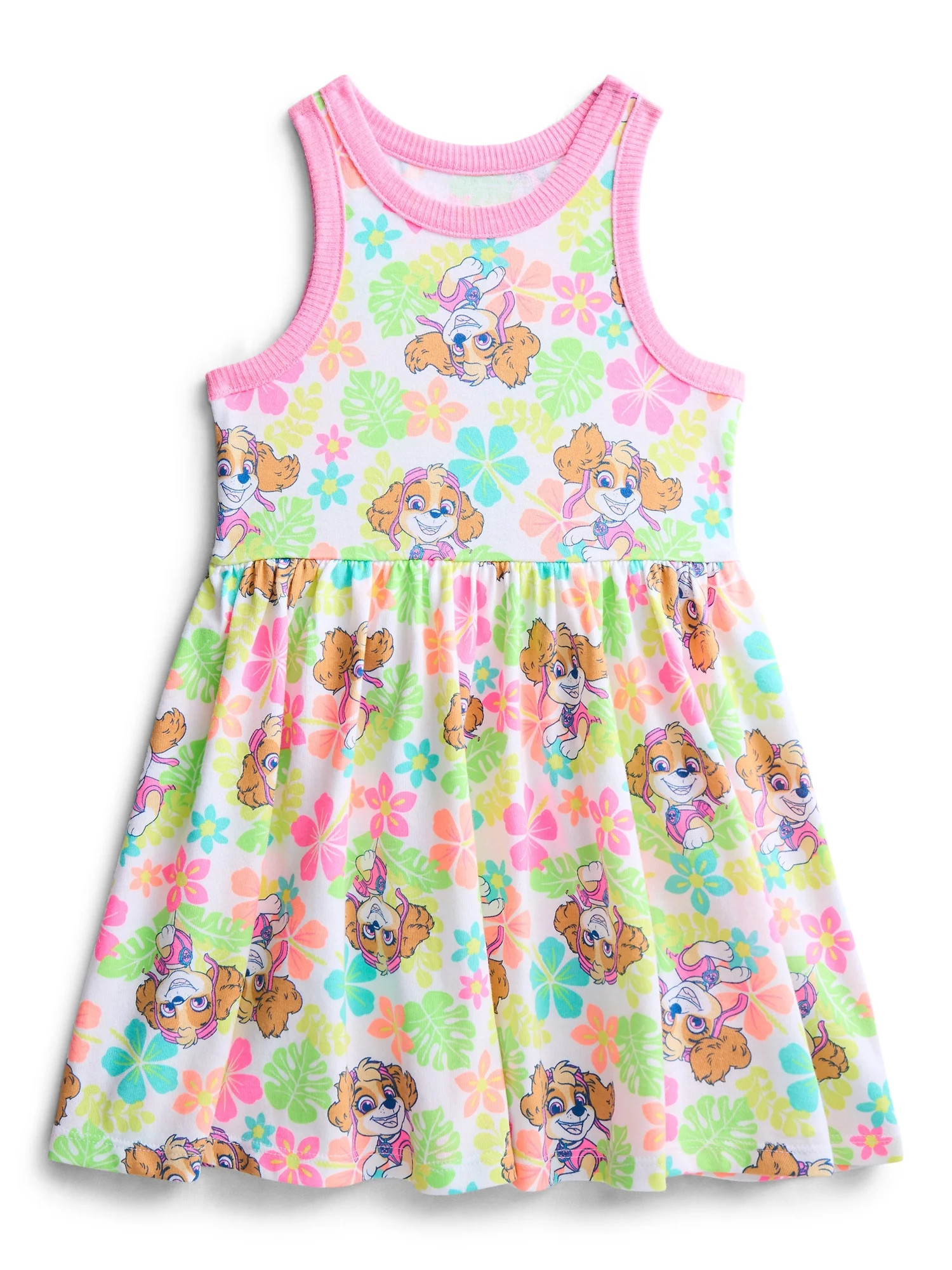 Paw Patrol Toddler Girls Allover Print Graphic Tank Dress, Sizes 12M-5T - Walmart.com | Walmart (US)