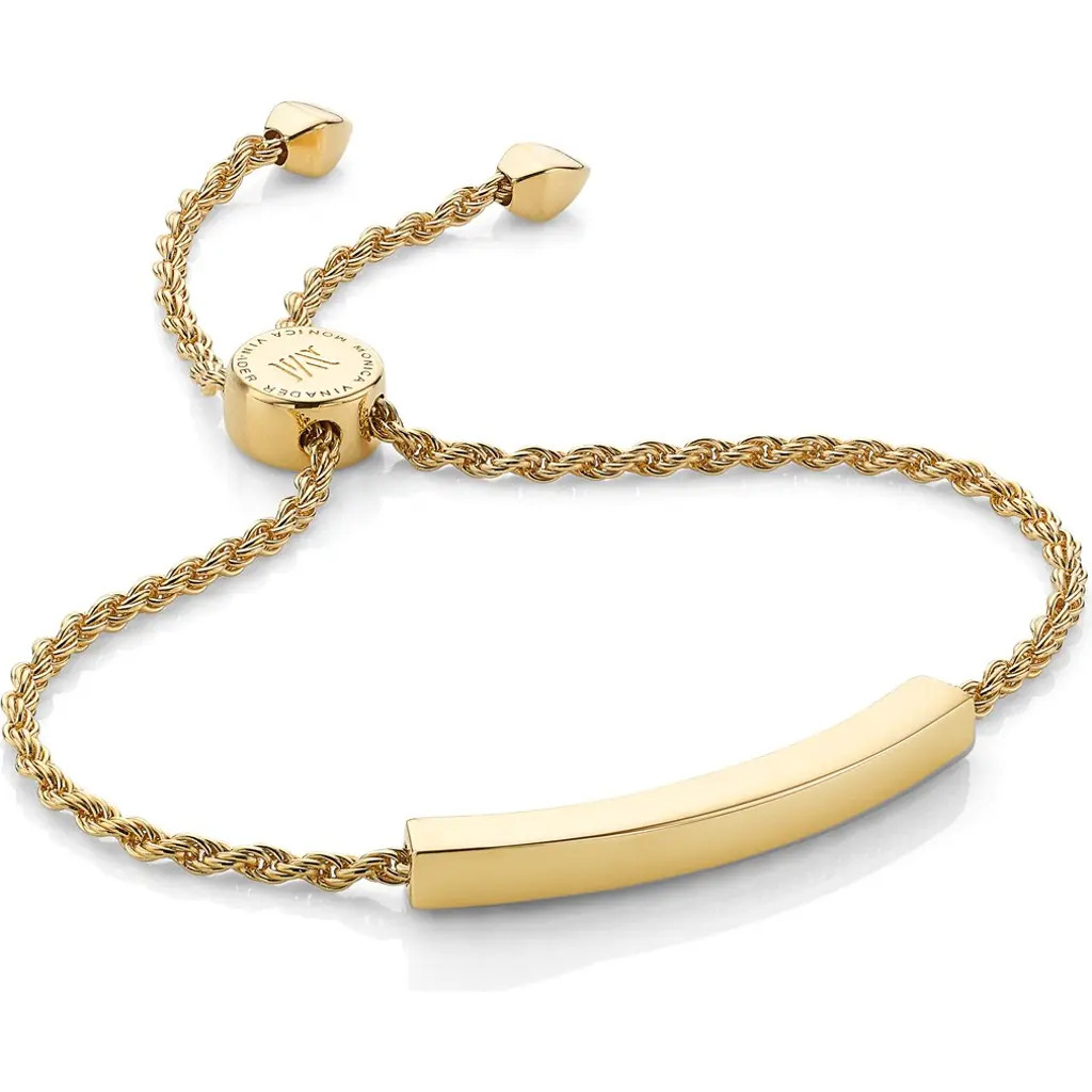 Monica Vinader Linear Friendship Chain Bracelet in Gold at Nordstrom | Nordstrom