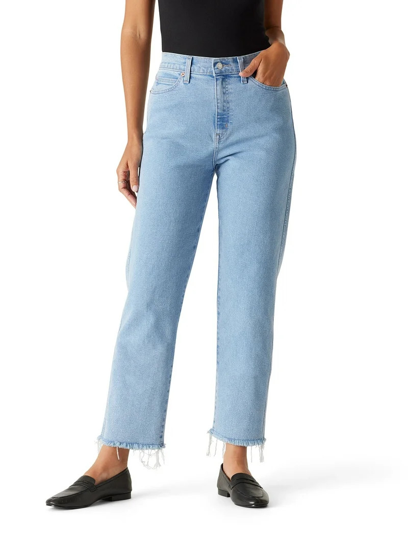 Levi Strauss Signature Women's and Women's Plus High Rise Straight Jean, Sizes 2-28 | Walmart (US)